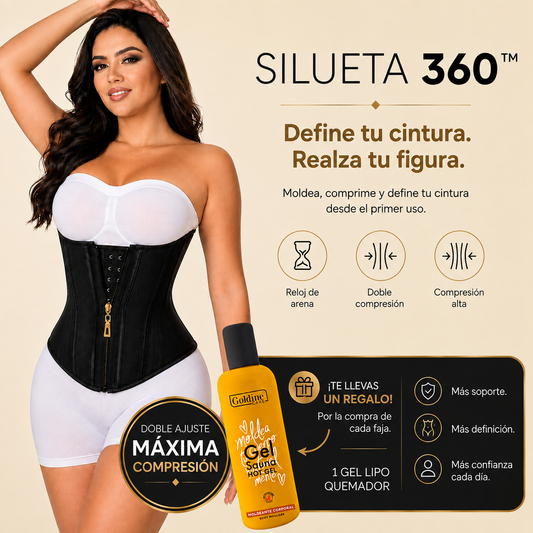 Consigue una cintura más definida desde el primer uso con la Faja Dual Lock®